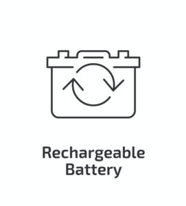 Clipart showing a rechargeable battery.