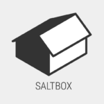 Clipart of a saltbox roof.